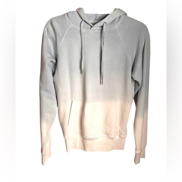 Hudson Dip Dye Women's Blue and Cream Hoodie - Picture 4 of 6